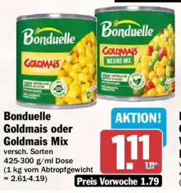 AEZ Bonduelle Goldmais oder Goldmais Mix Angebot