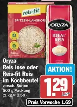 AEZ Oryza Reis lose oder Reis-fit Reis im Kochbeutel Angebot