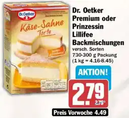 AEZ Dr. Oetker Premium oder Prinzessin Lillifee Backmischungen Angebot
