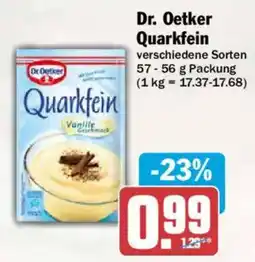 AEZ Dr. Oetker Quarkfein Angebot