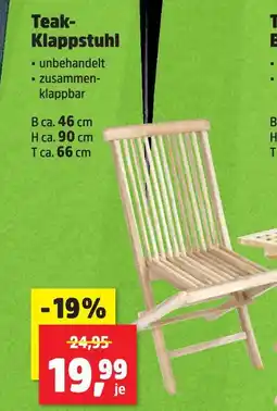 Thomas Philipps Teak-klappstuhl Angebot