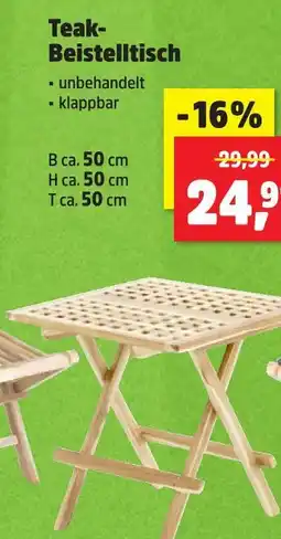 Thomas Philipps Teak-beistelltisch Angebot