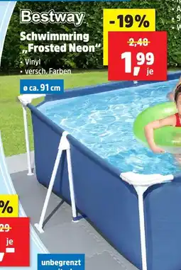Thomas Philipps Bestway schwimmring frosted neon Angebot
