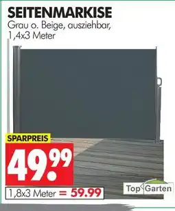 Wreesmann Top garten seitenmarkise 1,4x3 meter Angebot
