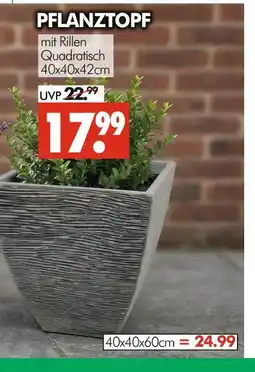 Wreesmann Pflanztopf mit rillen Angebot
