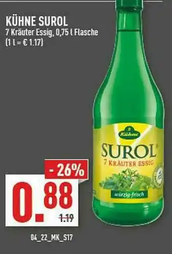 Marktkauf Kühne Surol Angebot