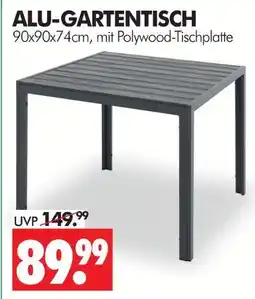 Wreesmann Alu-gartentisch Angebot