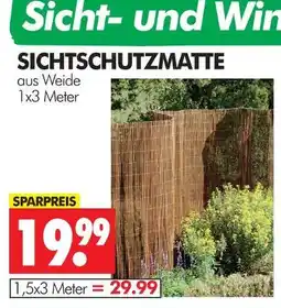 Wreesmann Sichtschutzmatte 1x3 meter Angebot
