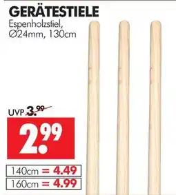 Wreesmann Gerätestiele 130 cm Angebot