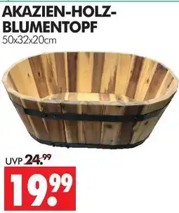 Wreesmann Akazien-holz-blumentopf Angebot