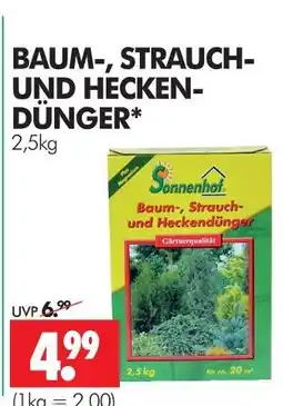 Wreesmann Sonnenhof baum-, strauch- und heckendünger Angebot