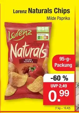 Zimmermann Lorenz naturals chips milde paprika Angebot