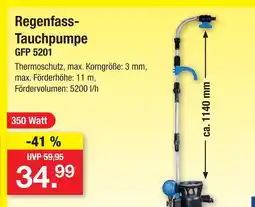 Zimmermann Regenfass-tauchpumpe gfp 5201 Angebot
