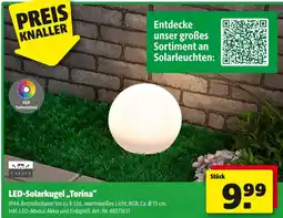 Hagebau Casaya led-solarkugel torina Angebot