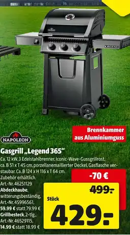 Hagebau Napoleon gasgrill legend 365 Angebot