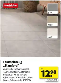 Hagebau Feinsteinzeug stamford Angebot