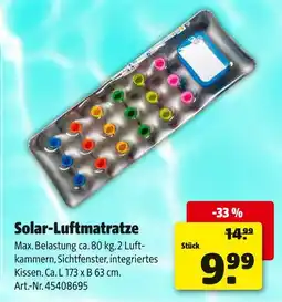 Hagebau Solar-luftmatratze Angebot
