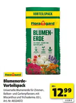 Hagebau Floragard blumenerde-vorteilspack Angebot