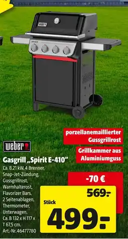 Hagebau Weber gasgrill spirit e-410 Angebot
