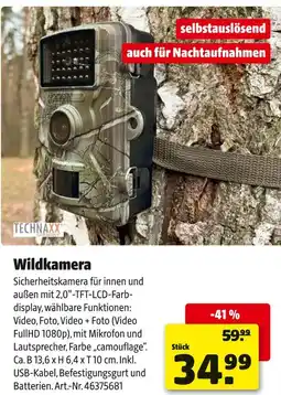 Hagebau Technaxx wildkamera Angebot