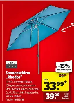 Hagebau Casaya sonnenschirm rhodos Angebot