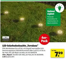 Hagebau Casaya led-solarbodenleuchte terraluna Angebot