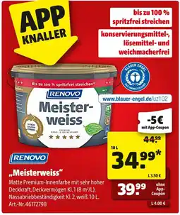 Hagebau Renovo meisterweiss Angebot