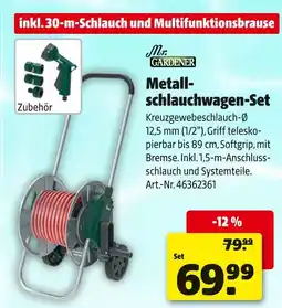Hagebau Mr. gardener metallschlauchwagen-set Angebot