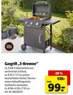 Hagebau Barbecue hero gasgrill „3-brenner“ Angebot