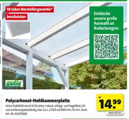 Hagebau Gutta polycarbonat-hohlkammerplatte Angebot