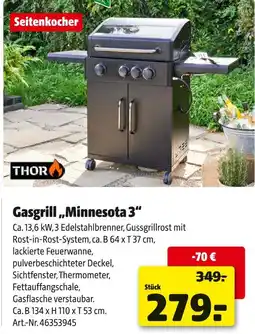 Hagebau Thor gasgrill minnesota 3 Angebot
