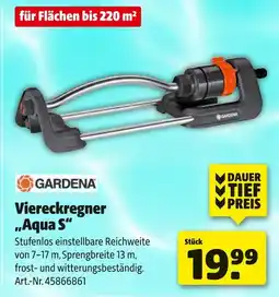 Hagebau Gardena viereckregner aqua s Angebot