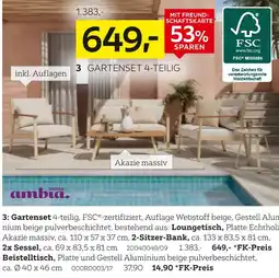 XXXLutz Ambia garden gartenset 4-teilig Angebot