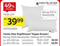 XXXLutz Centa-star kopfkissen “vegan dream“ ca. 40 x 80 cm Angebot