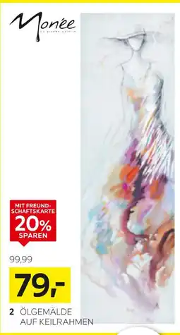 XXXLutz Monée ölgemälde auf keilrahmen Angebot