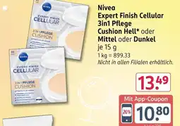 Rossmann Nivea expert finish cellular 3in1 pflege Angebot