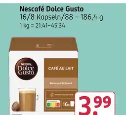 Rossmann Nescafé dolce gusto café au lait Angebot