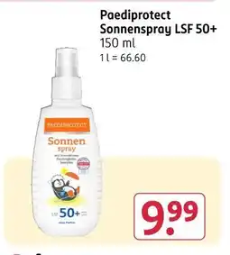 Rossmann Paediprotect sonnenspray lsf 50+ Angebot