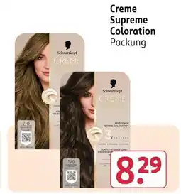 Rossmann Schwarzkopf creme supreme coloration 7-0 Angebot