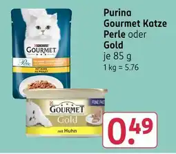 Rossmann Purina gourmet katze perle oder gold Angebot