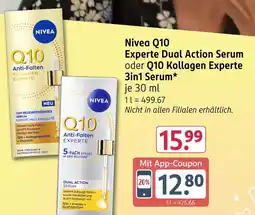 Rossmann Nivea q10 experte dual action serum Angebot