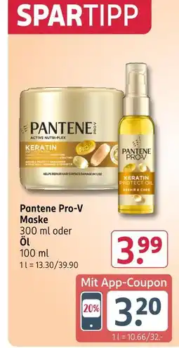 Rossmann Pantene pro-v maske oder öl Angebot