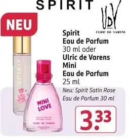 Rossmann Spirit eau de parfum Angebot