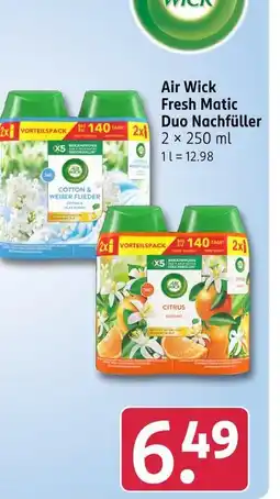 Rossmann Air wick fresh matic duo nachfüller Angebot