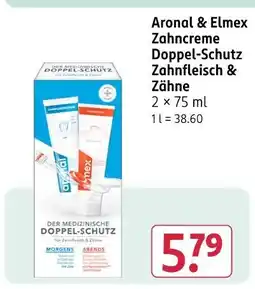 Rossmann Aronal & elmex zahncreme doppel-schutz zahnfleisch & zähne Angebot