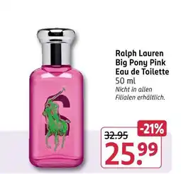 Rossmann Ralph lauren big pony pink eau de toilette Angebot