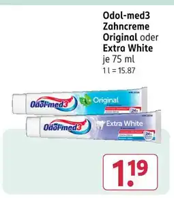Rossmann Odol-med3 zahncreme original Angebot