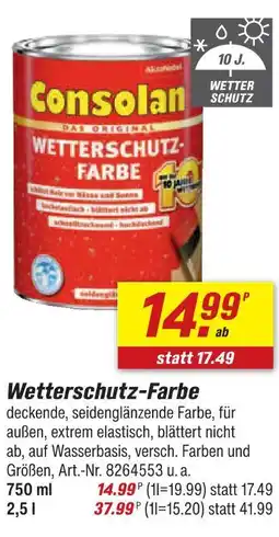 toom Baumarkt Consolan wetterschutz-farbe Angebot