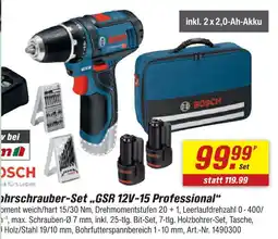 toom Baumarkt Bosch gsr 12v-15 professional schrauber-set Angebot