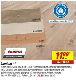 toom Baumarkt Toom laminat Angebot